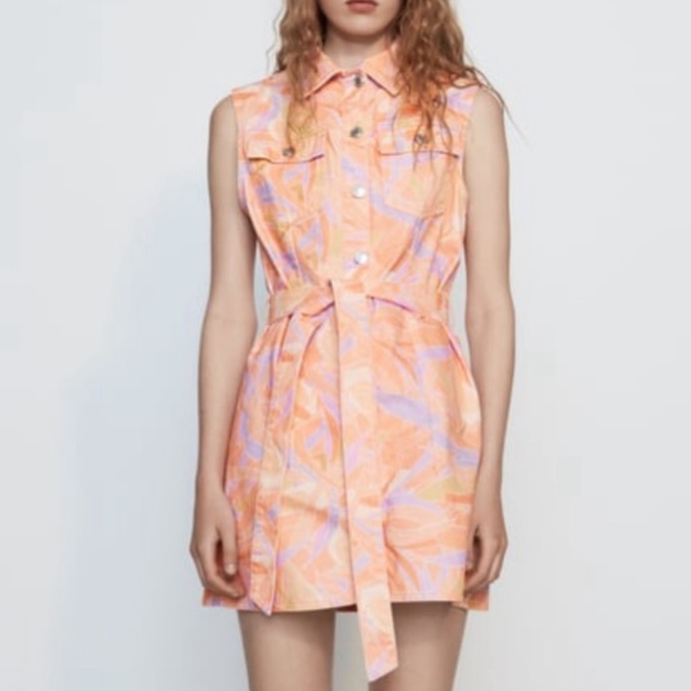 ZARA Denim Mini Dress